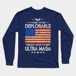 Ultra-Maga Flag Long Sleeve T-Shirt